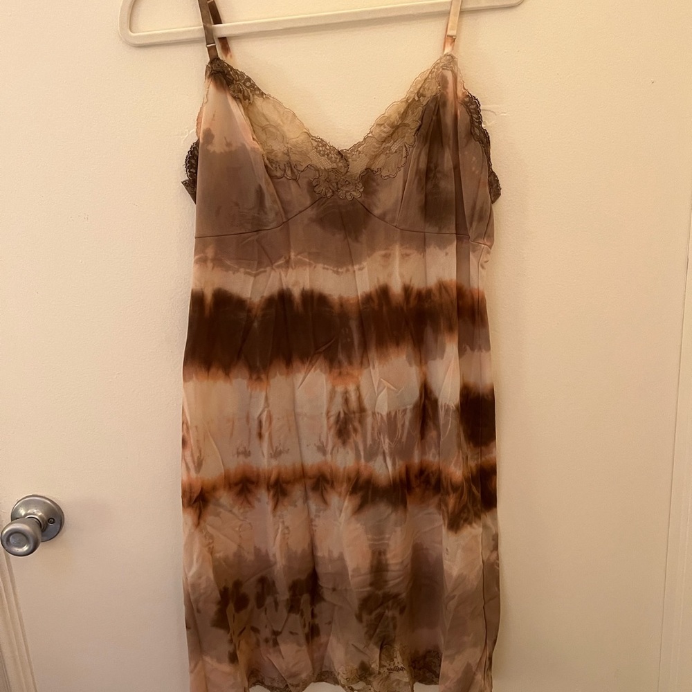 Vintage Plant Botanical Dyed Lingerie Slip